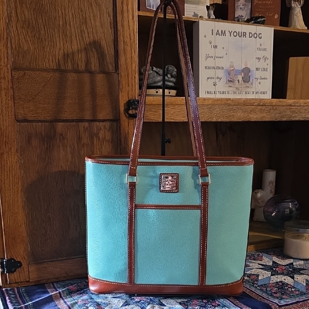 Dooney & Bourke Mint and Brown Tote Bag